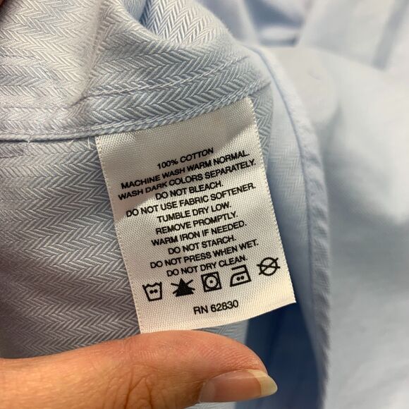 Lands End American Airlines Shirt Mens 16.5 Tailored Fit Cotton Employee Crew - Picture 7 of 11